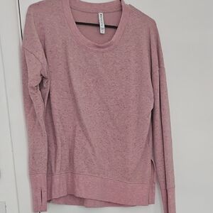 Athleta Light Pink Heathered Top
